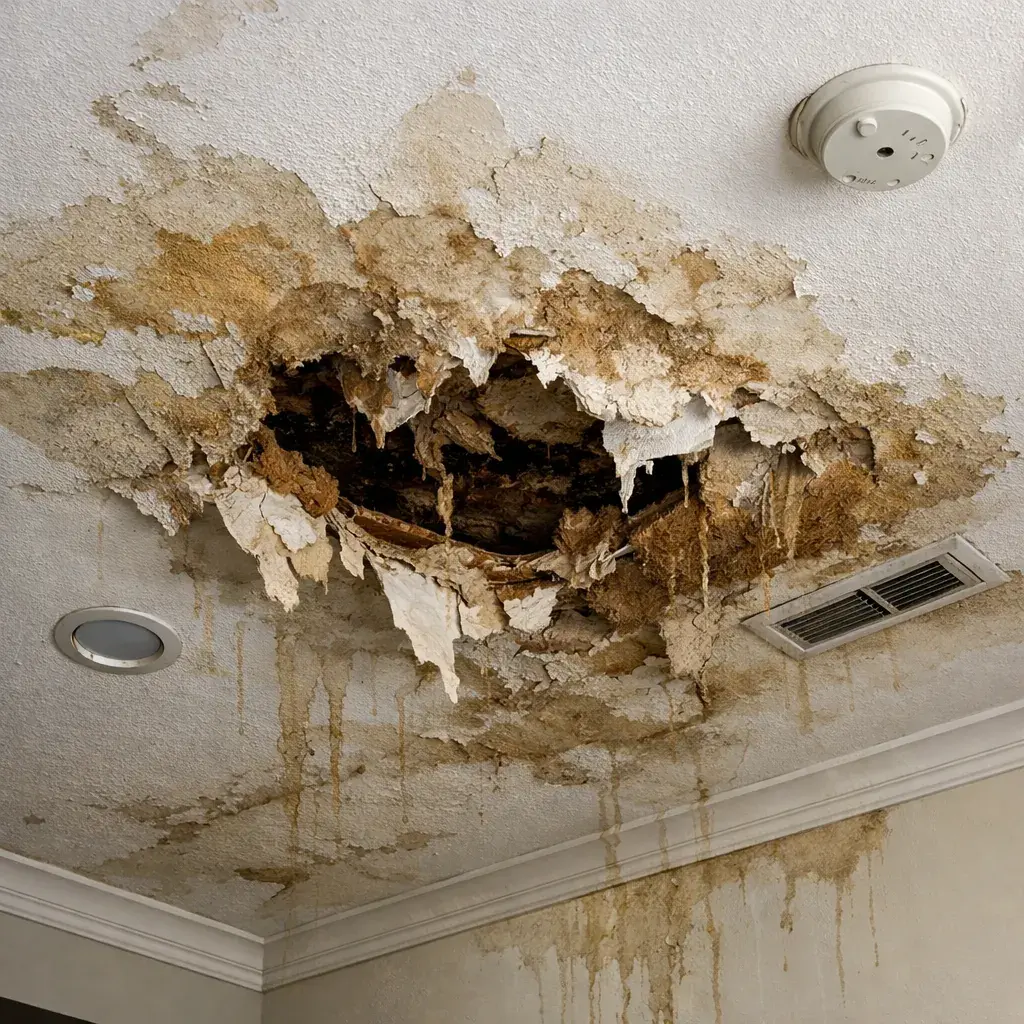 Water Damage Restoration Ceiling