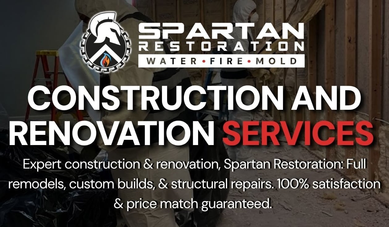 Spartan Restoration construction and renovation services banner