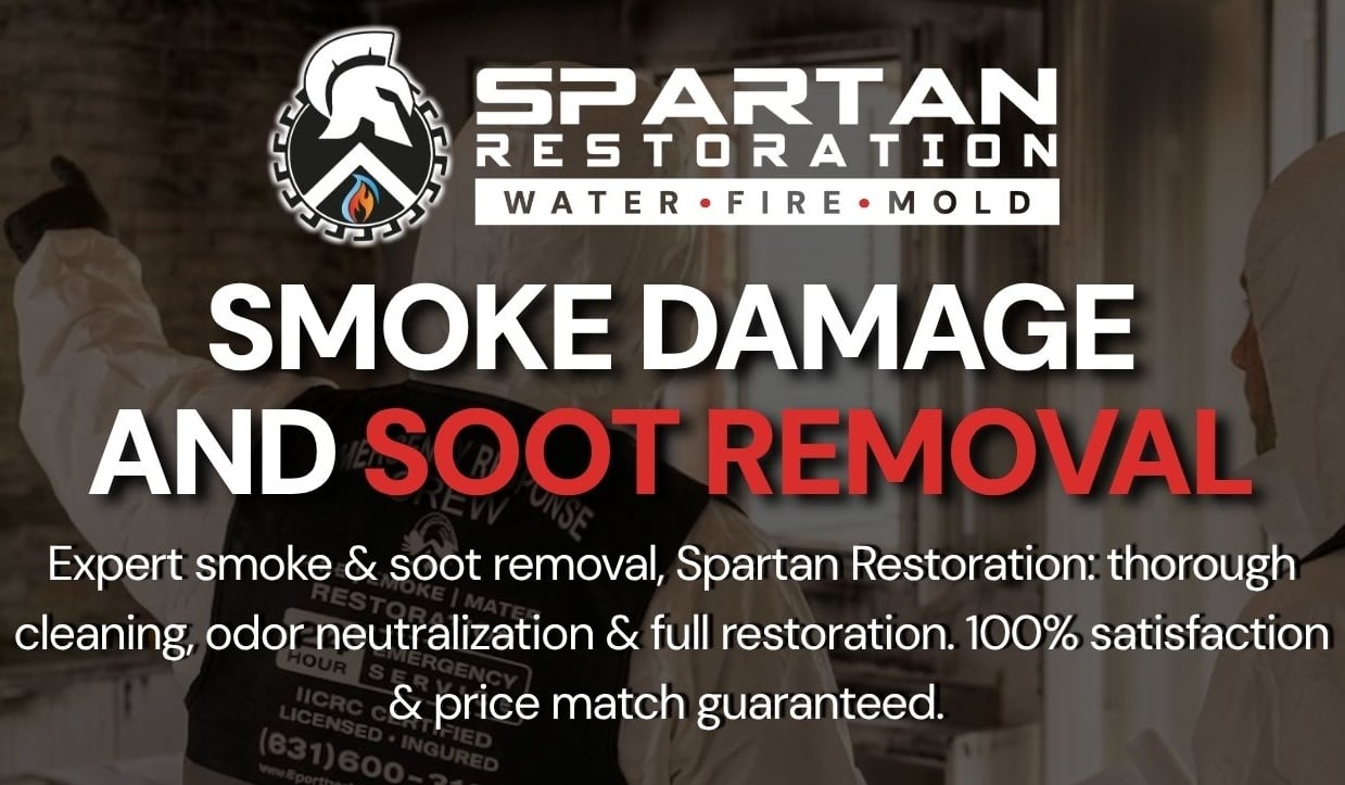 Soot and smoke residue cleanup