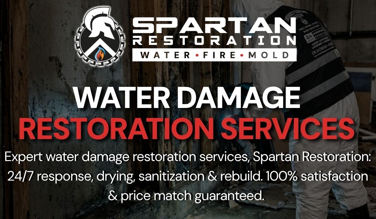 Spartan Restoration water damage restoration services banner