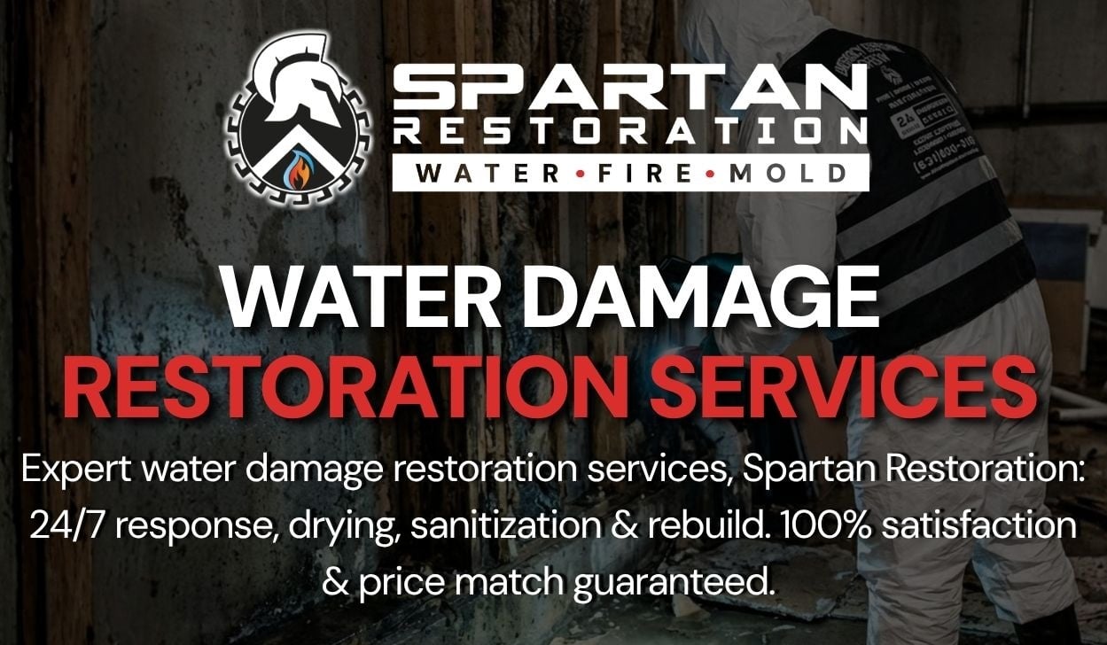 Spartan Restoration water damage restoration services banner
